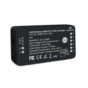 Gledopto Zigbee Pro RGB+CCT LED vezérlés (Zigbee+RF) 12V / 24V / 36V / 48V / 54V DC