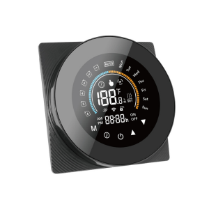 SmartWise WiFi-s okos termosztát, COLOR eWeLink app kompatibilis, ‘C’ típus (feszültségmentes kapcsolás), fekete